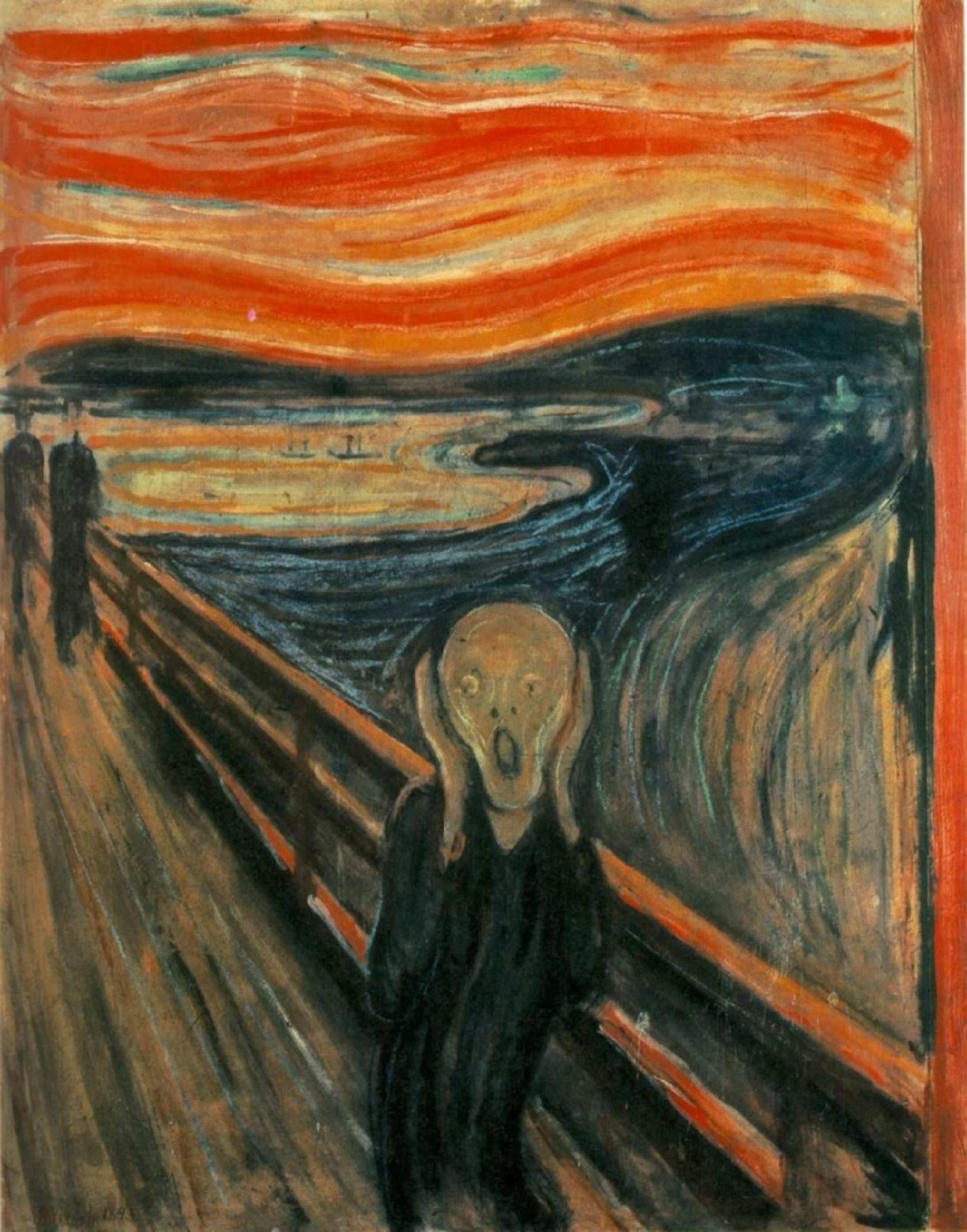 The Scream painting from Wikimedia Commons
